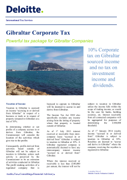 Gibraltar Corporate Tax