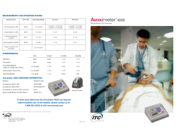 Avoximeter&reg; 4000 - Pendragon Medical Inc.