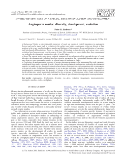 Angiosperm ovules: diversity, development, evolution