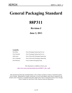General Packaging Standard 88P311