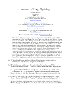 ENGL/MDVL 347 Viking Mythology