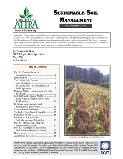Sustainable Soil Management