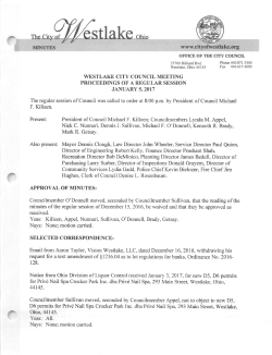 Minutes - City of Westlake