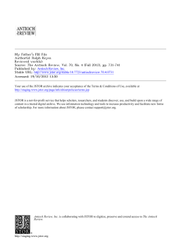 My Father`s FBI File