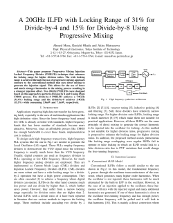 A 20GHz ILFD with Locking Range of 31% for Divide-by
