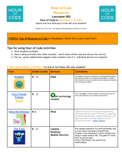 Hour of Code Resources