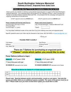 South Burlington Veterans Memorial &rarr;**Please** circle which