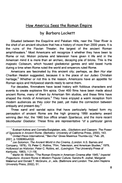 How America Sees the Roman Empire by Barbara - E