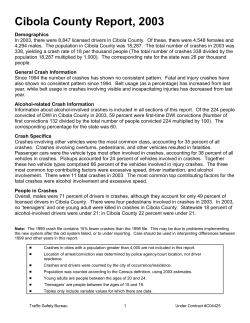 Cibola County Report, 2003 - New Mexico Traffic Crash Data