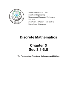 Chapter 3:The Fundamentals