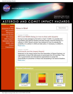 Asteroid Comet Impact Hazards
