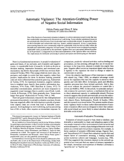 Automatic Vigilance: The Attention