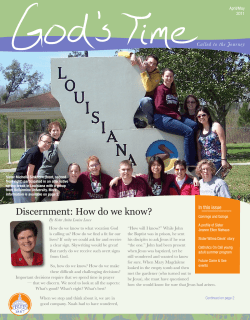April 2011 - Sisters of St. Benedict