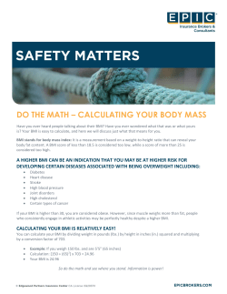 do the math &ndash; calculating your body mass