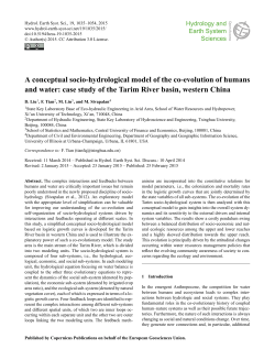 A conceptual socio-hydrological model of the co