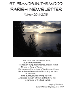 Light of the World, Gerard Manley Hopkins, 1844-1889