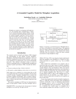 A Grounded Cognitive Model for Metaphor Acquisition