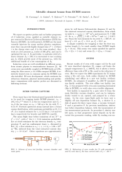 Metallic element beams from ECRIS sources