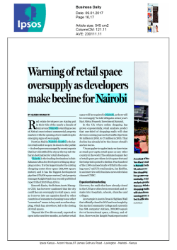 Warning of retail space oversupply as developers