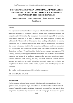 DIFFERENCES BETWEEN COACHING AND MEDIATION AS A