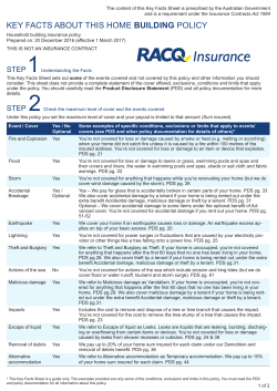 Building Key Facts Sheet