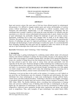 the impact of technology on sport performance