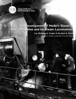 The Development of Modern Steam 1: Andre Chapelon and his