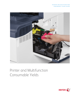 Printer and Multifunction Consumable Yields