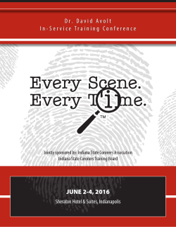 Dr. David Avolt In-Service Training Conference