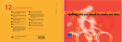 Cycling: the way ahead for towns and cities