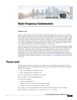 Radio Frequency Fundamentals