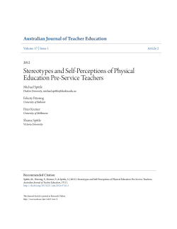 Stereotypes and Self-Perceptions of Physical