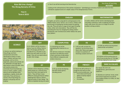 How did time change? The Shang Dynasty of China Year 6 Term 6