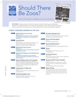 should There Be Zoos?