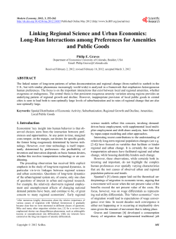 Linking Regional Science and Urban Economics