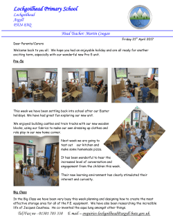 Newsletter for Friday 21st April 2017