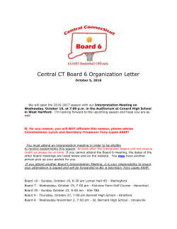 2016 Organization Letter