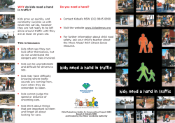 Kids need a hand in traffic