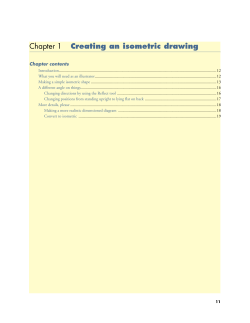 Chapter 1 Creating an isometric drawing