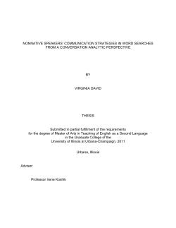 nonnative speakers` communication strategies in