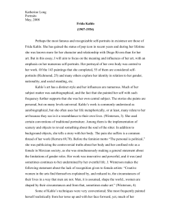 Fridah Kahlo (1907-1954)