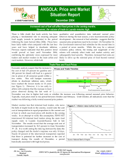 ANGOLA: Price and Market Situation Report