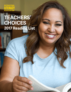 Teachers` Choices 2017 Reading List