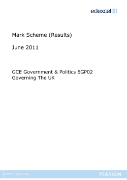 Mark scheme - Edexcel