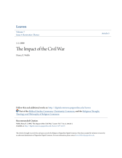 The Impact of the Civil War - Pepperdine Digital Commons