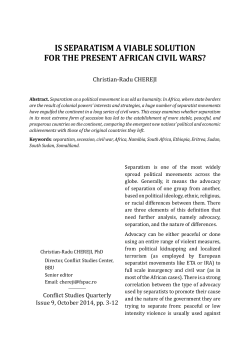 is separatism a viable solution for the present