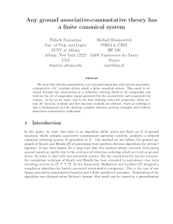 Any ground associative-commutative theory has a nite canonical