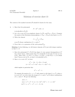 Solution 13 - D-MATH