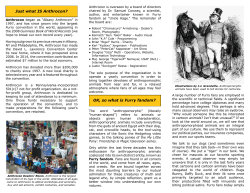 Just what IS Anthrocon? OK, so what is Furry fandom?