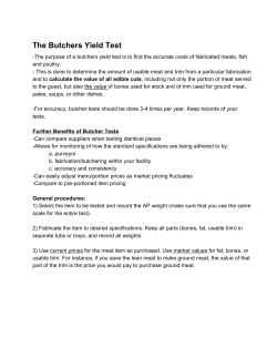 The Butchers Yield Test